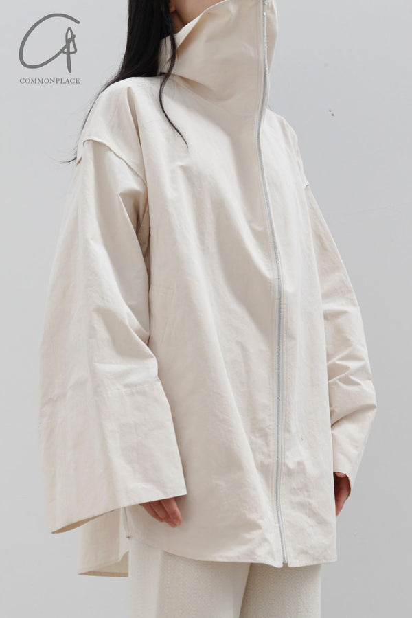 SWAYINGKNIT Oversized trench coat SW22AW1T95 warm white
